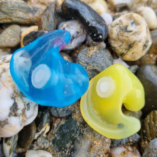 yellow and blue plugs
